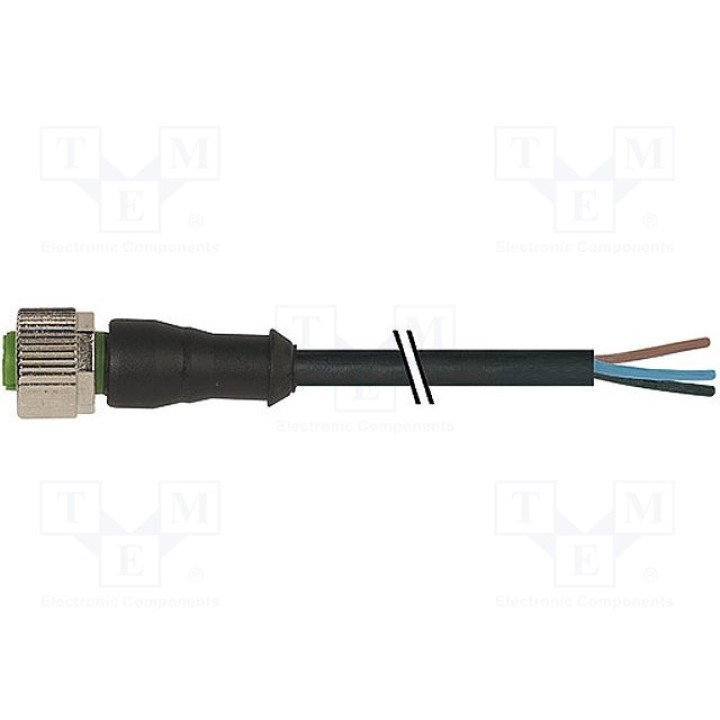 Соединительный кабель M12 PIN 3 прямой MURR ELEKTRONIK 7000-12181-6130300 (7000-12181-6130300)