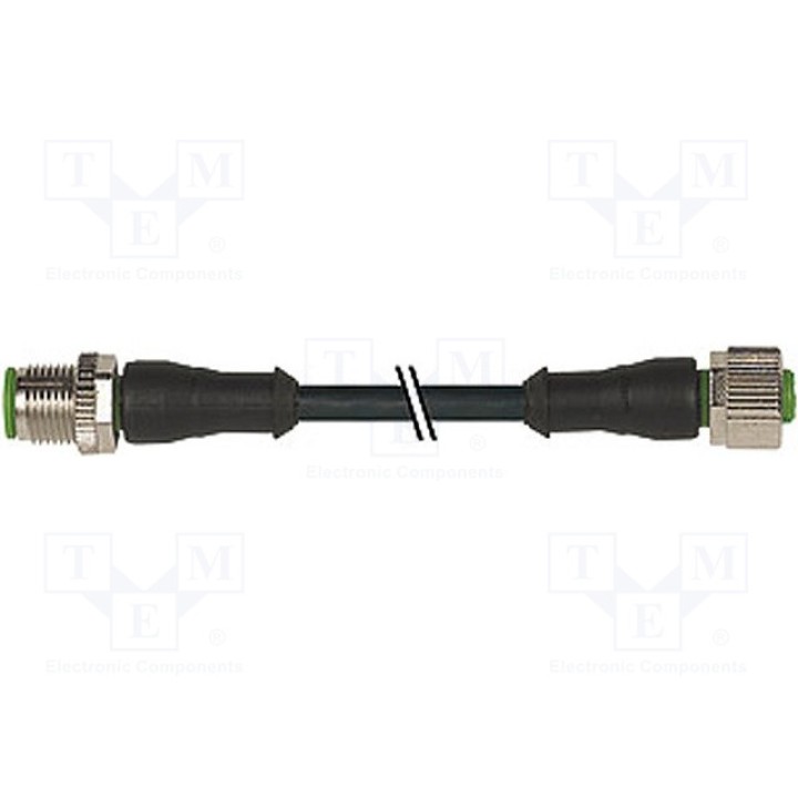 Соединительный кабель M12 PIN 3 2м MURR ELEKTRONIK 7000-40001-6230200 (7000-40001-6230200)