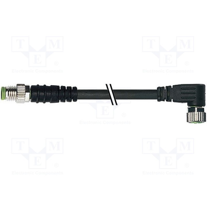 Соединительный кабель M8 PIN 4 2м MURR ELEKTRONIK 7000-88031-6210200 (7000-88031-6210200)