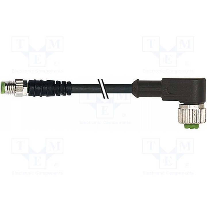 Соединительный кабель M12M8 PIN 3 2м MURR ELEKTRONIK 7000-88261-6200200 (7000-88261-6200200)