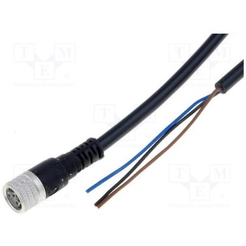 Соединительный кабель M8 PIN 3 прямой 2м LUMBERG AUTOMATION ELKAKV151041