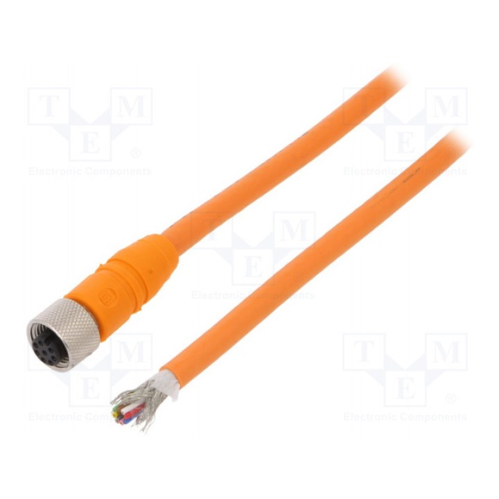 Соединительный кабель M12 PIN 8 прямой LUMBERG AUTOMATION RKTS 8-1845M (RKTS8-184-5M)