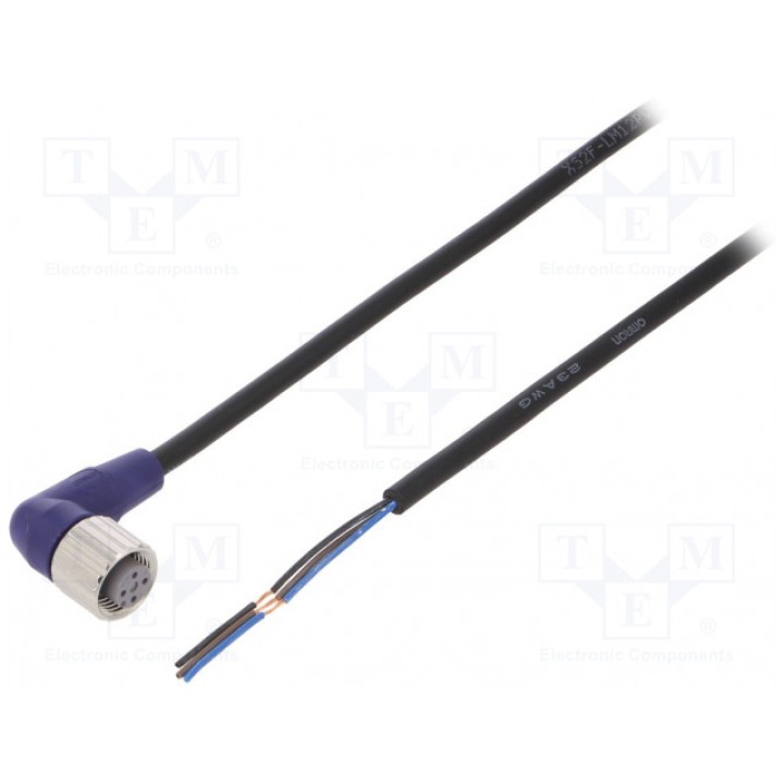 Соединительный кабель M12 PIN 3 угловой OMRON XS2F-LM12PVC3A5M (XS2FLM12PVC3A5M)