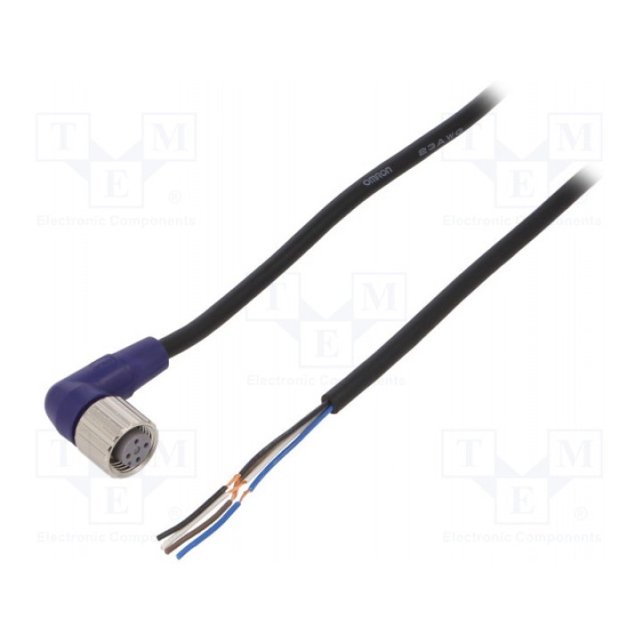 Соединительный кабель M12 PIN 4 угловой OMRON XS2F-LM12PVC4A2M (XS2FLM12PVC4A2M)