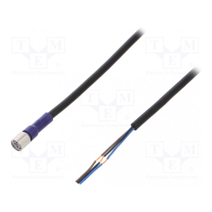 Соединительный кабель M8 PIN 3 прямой OMRON XS3F-LM8PVC3S2M (XS3FLM8PVC3S2M)