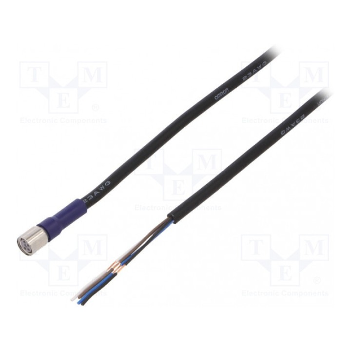 Соединительный кабель M8 PIN 4 прямой OMRON XS3F-LM8PVC4S2M (XS3FLM8PVC4S2M)