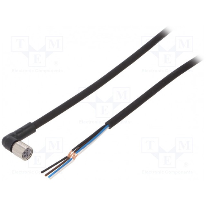 Соединительный кабель M8 PIN 4 угловой OMRON XS3F-M8PUR4A10M (XS3FM8PUR4A10M)