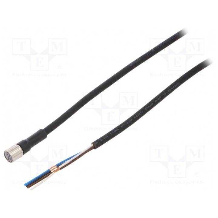 Соединительный кабель M8 PIN 4 прямой OMRON XS3F-M8PUR4S5M (XS3FM8PUR4S5M)