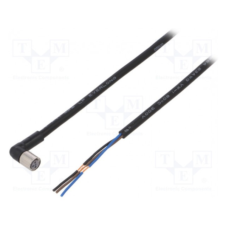 Соединительный кабель M8 PIN 3 угловой OMRON XS3F-M8PVC3A5M (XS3FM8PVC3A5M)