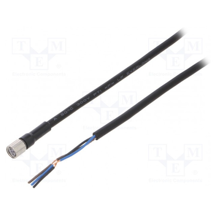 Соединительный кабель M8 PIN 3 прямой OMRON XS3F-M8PVC3S10M (XS3FM8PVC3S10M)