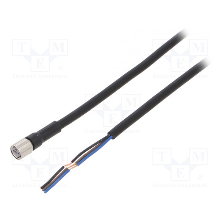 Соединительный кабель M8 PIN 3 прямой OMRON XS3F-M8PVC3S5M (XS3FM8PVC3S5M)