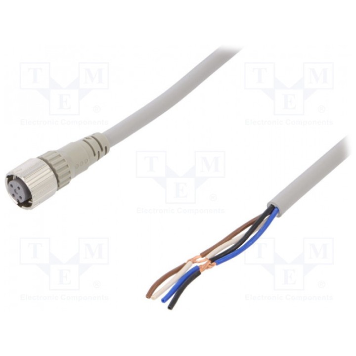Соединительный кабель M12 PIN 4 прямой OMRON XS5F-D421-G80-F (XS5FD421G80F)
