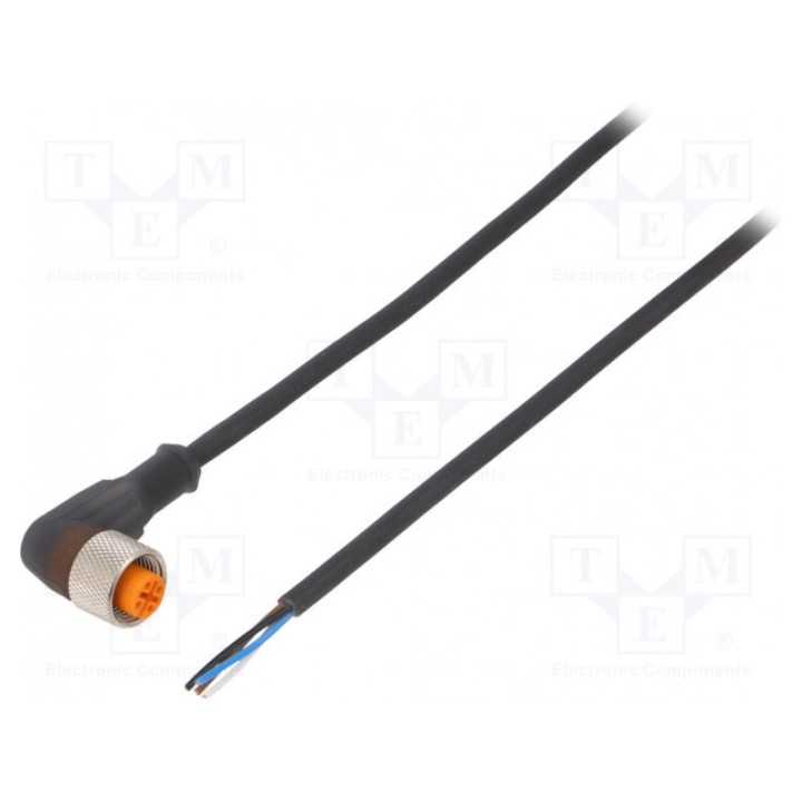 Соединительный кабель M12 PIN 4 угловой OMRON Y92E-M12PUR4A5M-L (Y92EM12PUR4A5ML)
