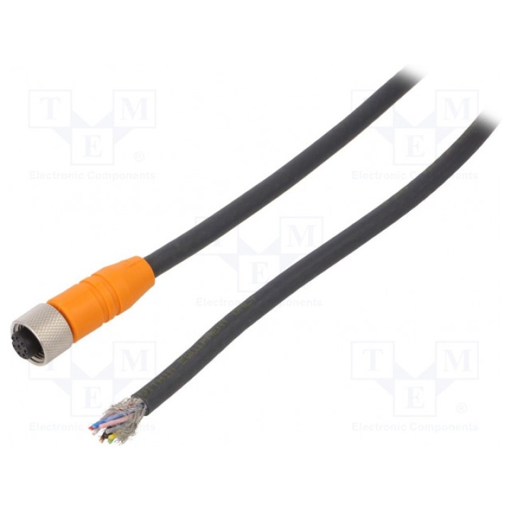 Соединительный кабель M12 PIN 8 прямой OMRON Y92E-M12PURSH8S25M-L (Y92EM12PURSH8S25ML)
