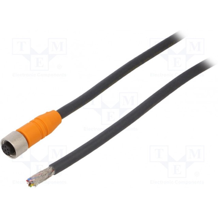 Соединительный кабель M12 PIN 8 прямой OMRON Y92E-M12PURSH8S5M-L (Y92EM12PURSH8S5ML)