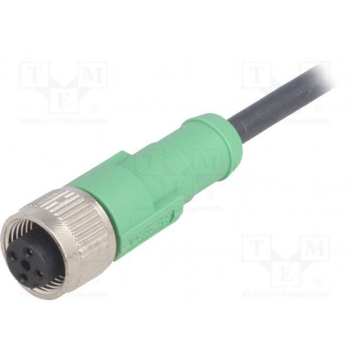 Соединительный кабель M12 PIN 4 прямой PHOENIX CONTACT SAC-4P-10,0-PURM12FS (1683002)