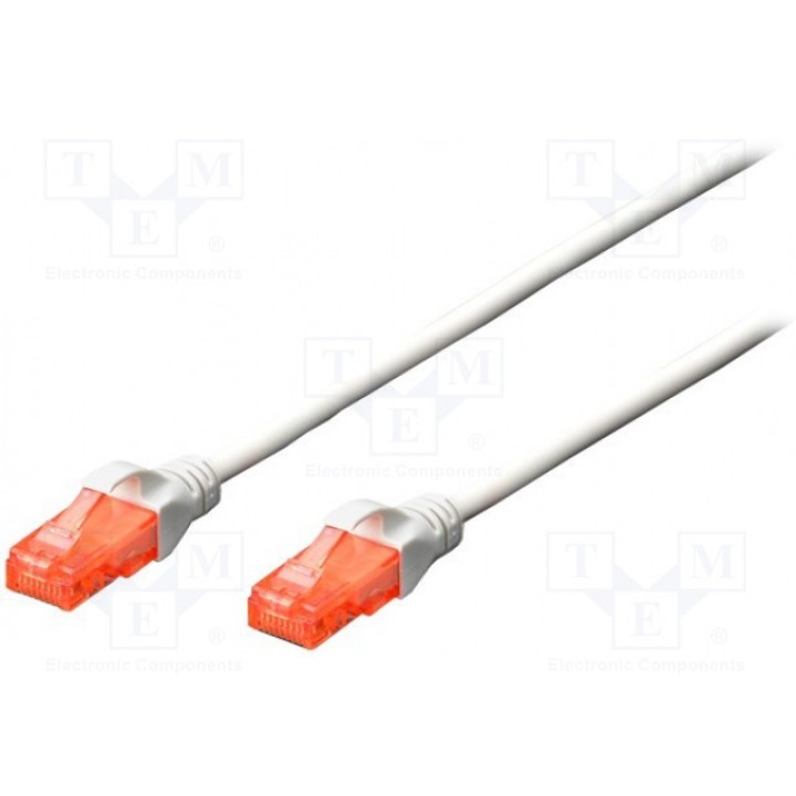 Patch cord U/UTP 6 многопров Cu DIGITUS DK-1617-0025WH (DK-1617-0025-WH)