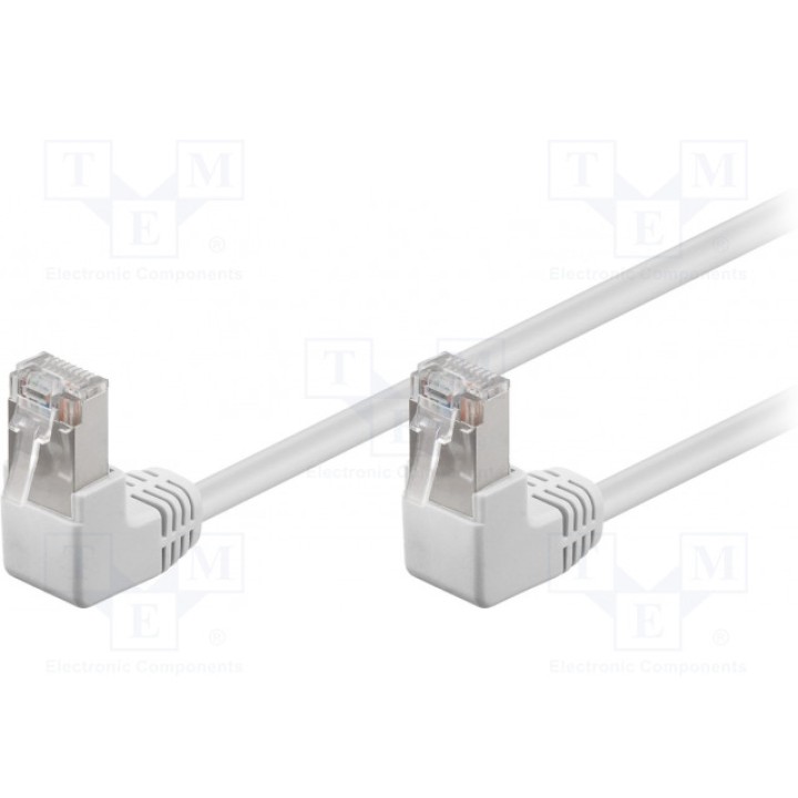 Patch cord F/UTP 5e многопров CCA Goobay 96060 (F-UTP5-2X90-002WH)