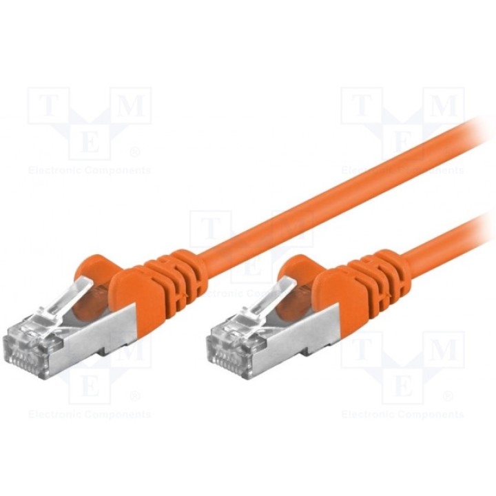 Patch cord F/UTP 5e многопров CCA Goobay 93455 (F-UTP5-CCA-002OR)