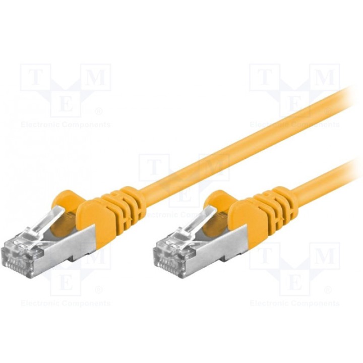 Patch cord F/UTP 5e многопров CCA Goobay 68617 (F-UTP5-CCA-002YL)