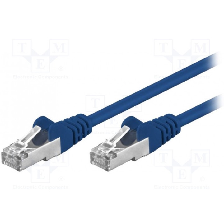 Patch cord F/UTP 5e многопров CCA Goobay 50161 (F-UTP5-CCA-050BL)