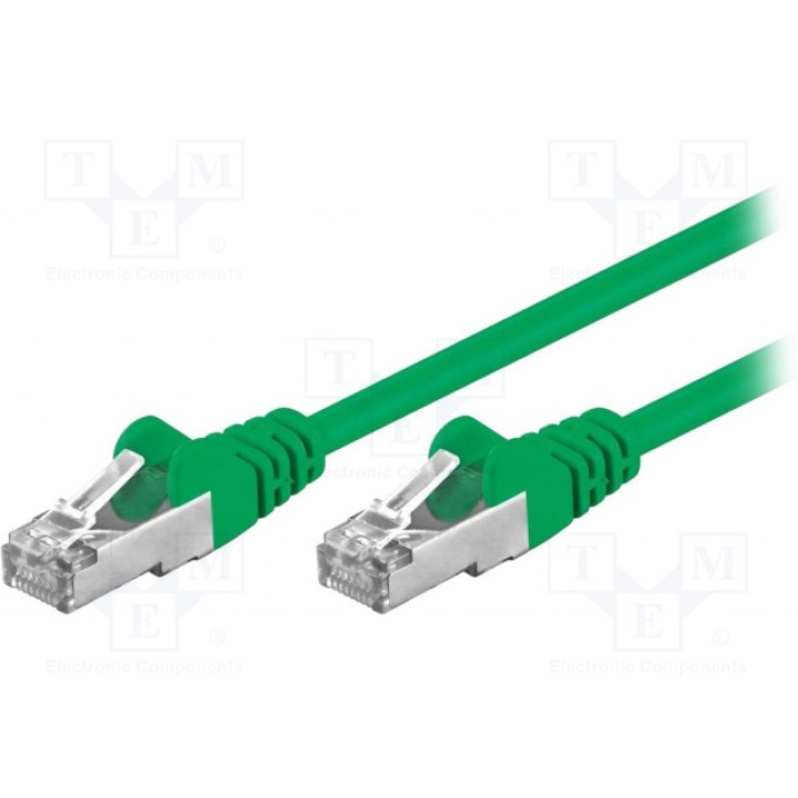 Patch cord F/UTP 5e многопров CCA Goobay 50185 (F-UTP5-CCA-100GR)