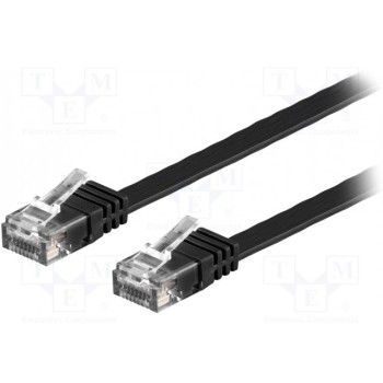 Patch cord U/UTP 6 многопров Cu Goobay F.U-UTP6-CU-005BK