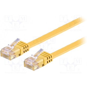 Patch cord U/UTP 6 многопров Cu Goobay F.U-UTP6-CU-005YL