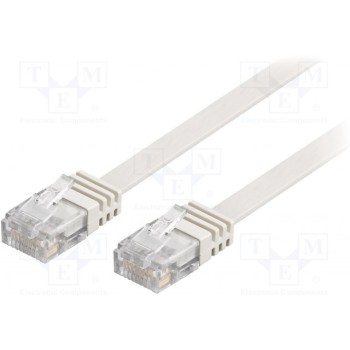 Patch cord U/UTP 6 многопров Cu Goobay F.U-UTP6-CU-100WH