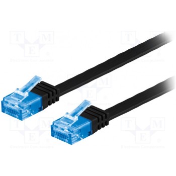 Patch cord U/UTP 6a многопров Cu Goobay F.U-UTP6A-CU-005BK