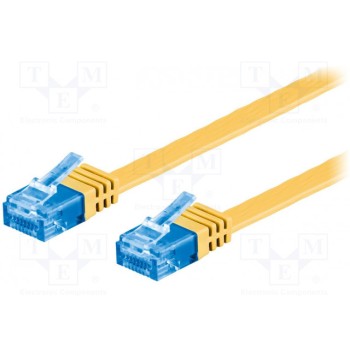 Patch cord U/UTP 6a многопров Cu Goobay F.U-UTP6A-CU-005YL