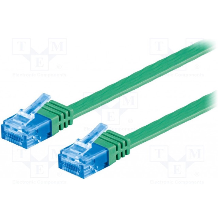 Patch cord U/UTP 6a многопров Cu Goobay 96308 (F.U-UTP6A-CU-010GR)