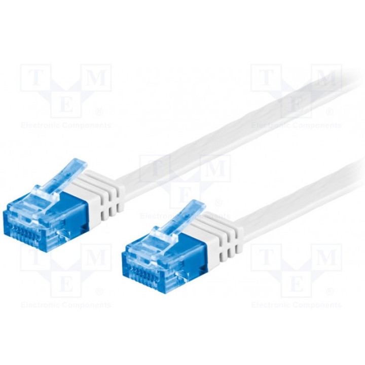 Patch cord U/UTP 6a многопров Cu Goobay 96314 (F.U-UTP6A-CU-010WH)