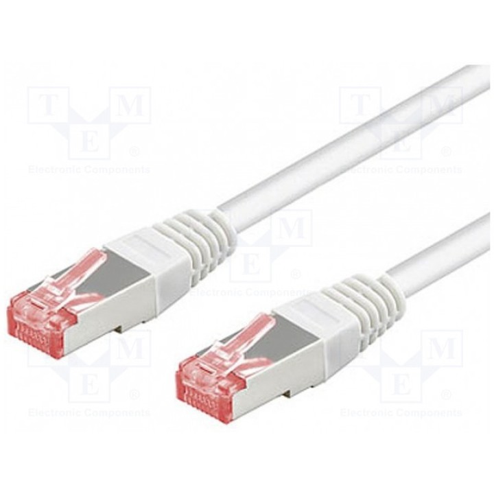 Patch cord S/FTP 6 многопров Cu Goobay 93217 (S-FTP6-CU-002WH)