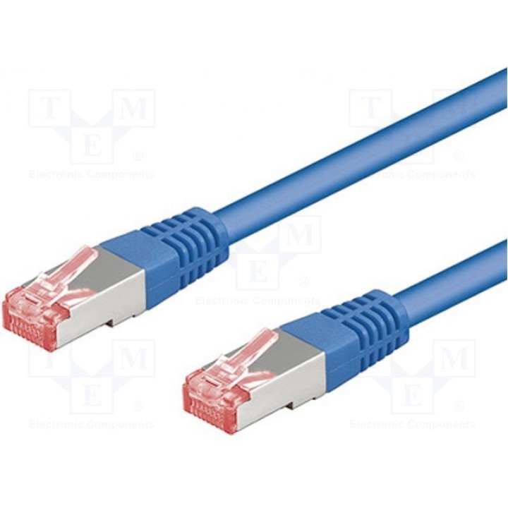 Patch cord S/FTP 6 многопров Cu Goobay 95576 (S-FTP6-CU-015BL)