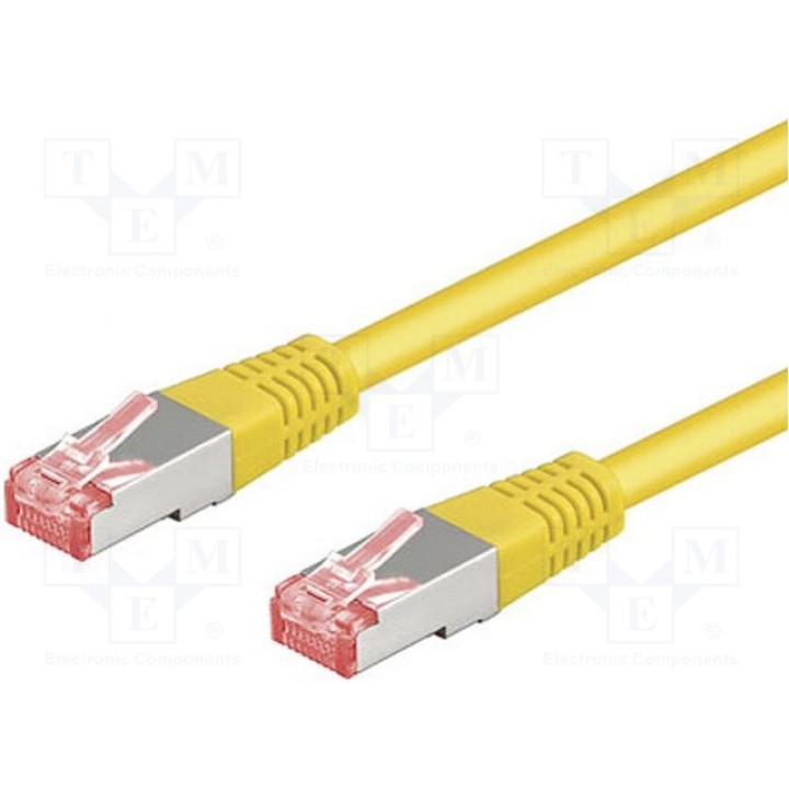 Patch cord S/FTP 6 многопров Cu Goobay 68301 (S-FTP6-CU-020YL)