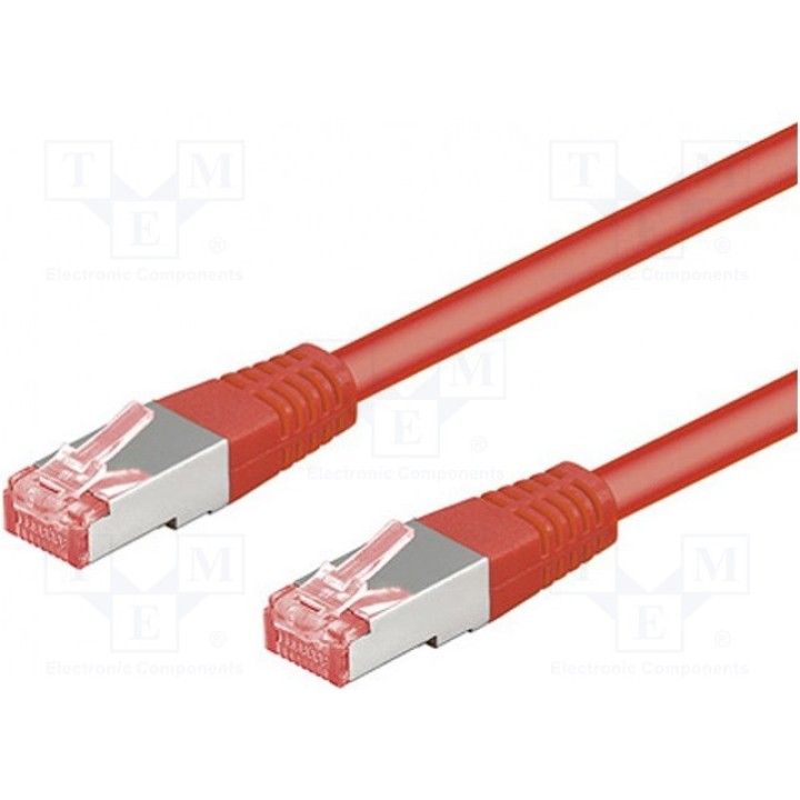 Patch cord S/FTP 6 многопров Cu Goobay 68283 (S-FTP6-CU-100RD)