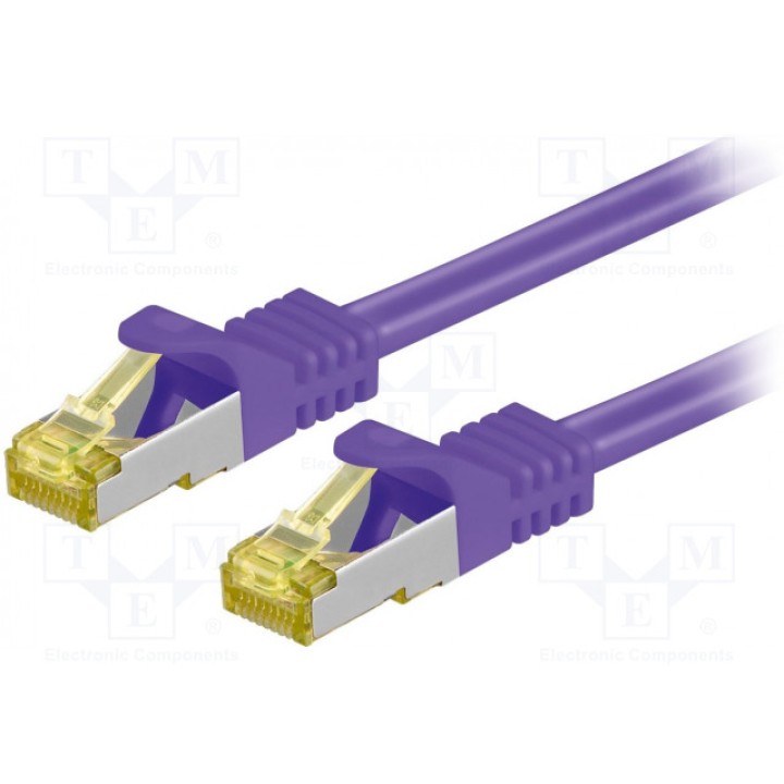 Patch cord S/FTP 6a многопров Cu Goobay 91591 (S-FTP7-CU-010VI)