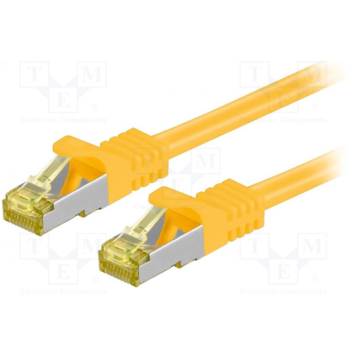 Patch cord S/FTP 6a многопров Cu Goobay 91584 (S-FTP7-CU-010YL)