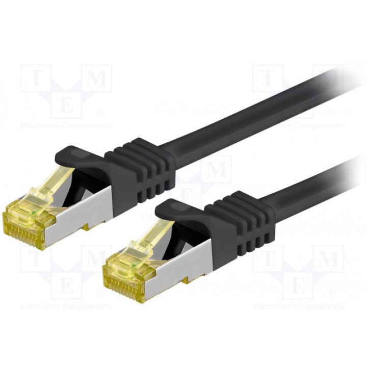 Patch cord S/FTP 6a многопров Cu Goobay 91599 (S-FTP7-CU-015BK)