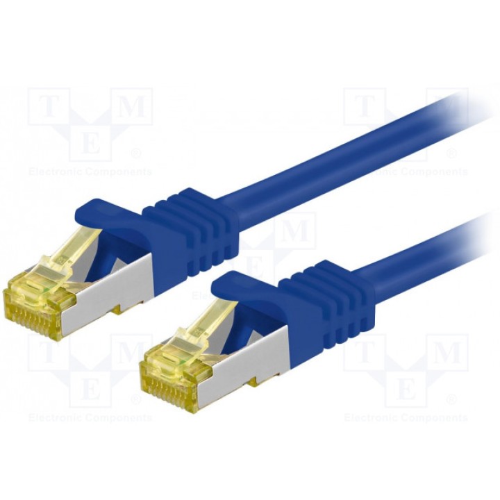 Patch cord S/FTP 6a многопров Cu Goobay 91601 (S-FTP7-CU-020BL)