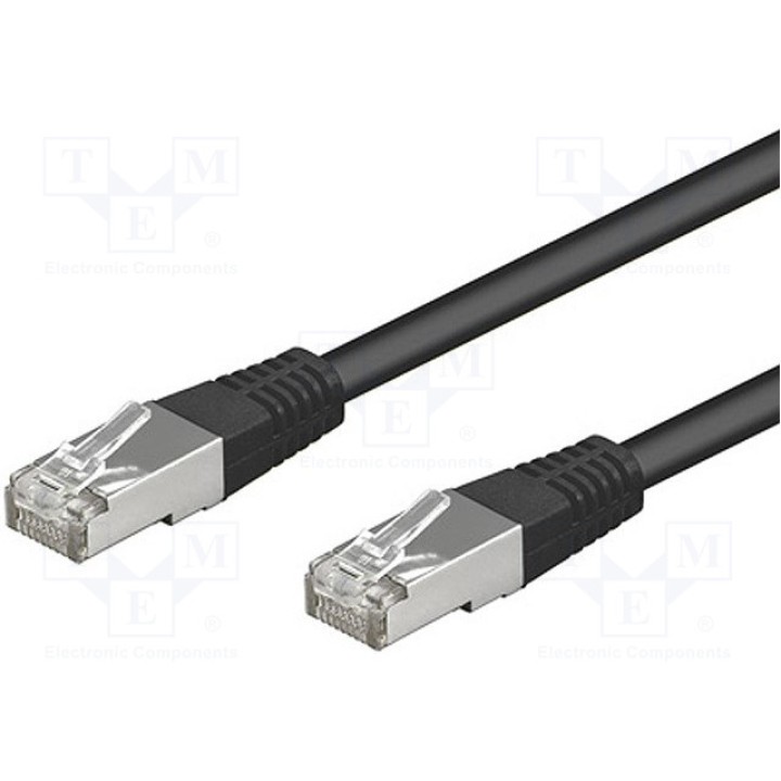 Patch cord SF/UTP 5e многопров CCA Goobay 95211 (SF-UTP5-CCA-002BK)