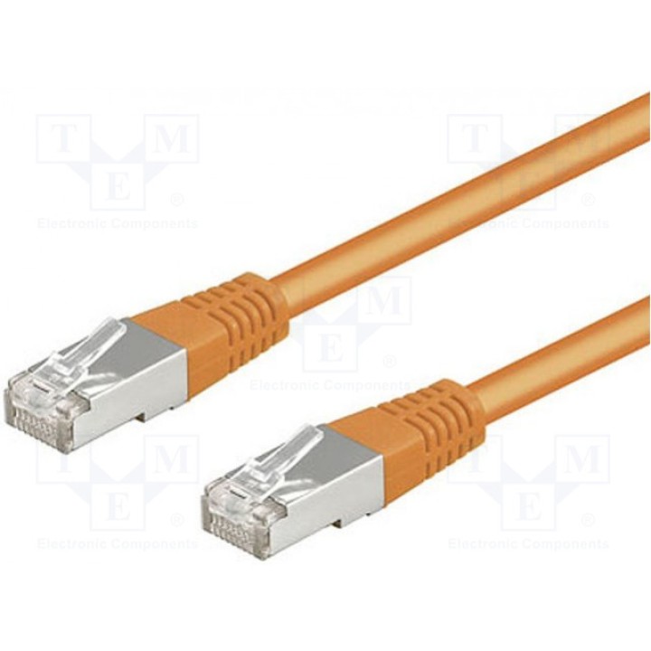 Patch cord SF/UTP 5e многопров CCA Goobay 95209 (SF-UTP5-CCA-002OR)