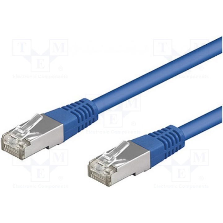 Patch cord SF/UTP 5e многопров CCA Goobay 68059 (SF-UTP5-CCA-100BL)