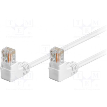 Patch cord U/UTP 5e многопров CCA Goobay U-UTP5-2X90-002WH