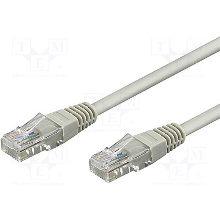 Patch cord U/UTP 5e многопров CCA Goobay 68611 (U-UTP5-CCA-002GY)