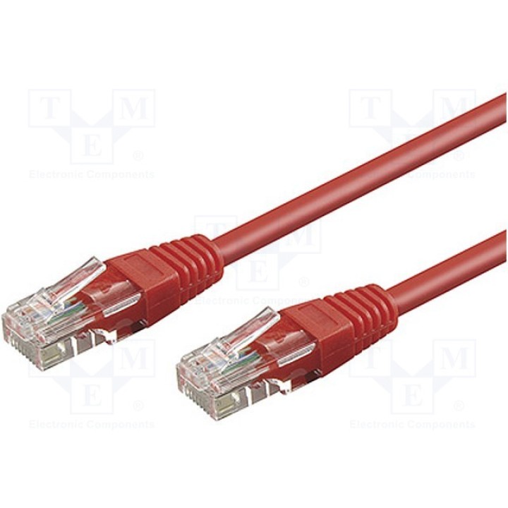 Patch cord U/UTP 5e многопров CCA Goobay 68613 (U-UTP5-CCA-002RD)