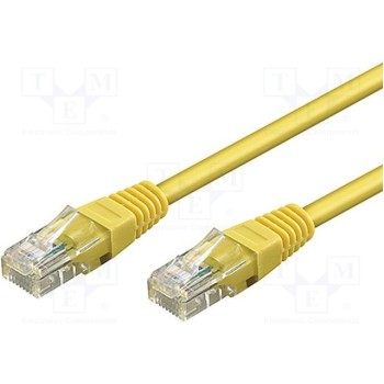 Patch cord U/UTP 5e многопров CCA Goobay U-UTP5-CCA-015YL