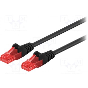 Patch cord U/UTP 6 многопров CCA Goobay U-UTP6-CCA-002BK