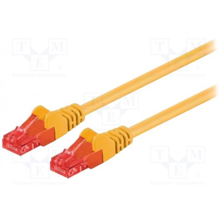 Patch cord U/UTP 6 многопров CCA Goobay 95249 (U-UTP6-CCA-002YL)